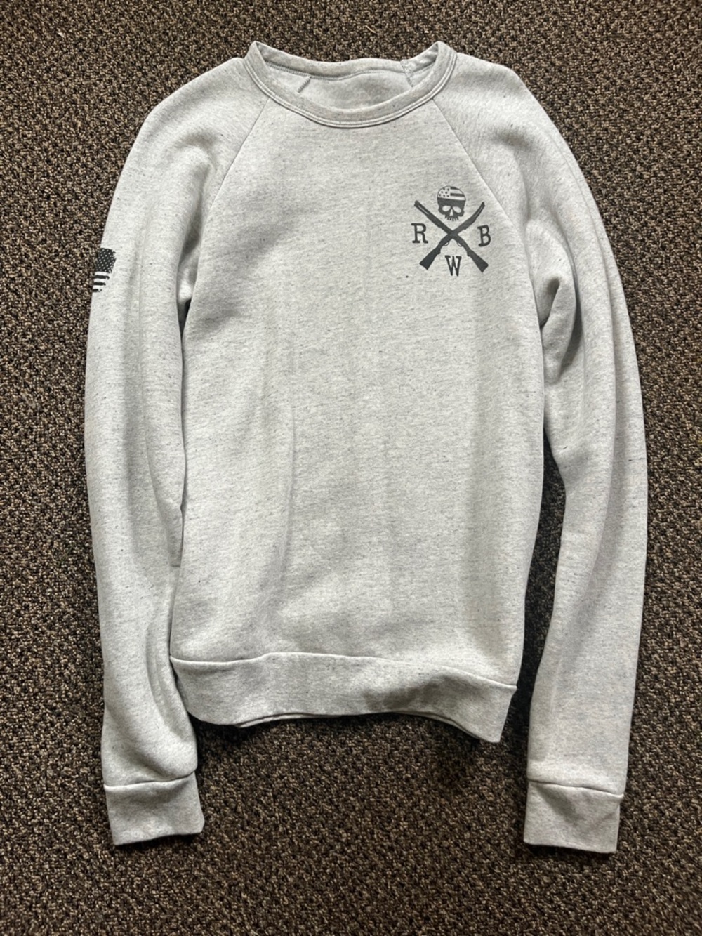 Light Gray Men's Crewneck Sweatshirt - Casual Everyday Sweater size small NWOT